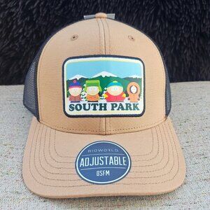 South Park Trucker Hat Tan/Black Sport Cap Hat One Size Fit Most NWT
